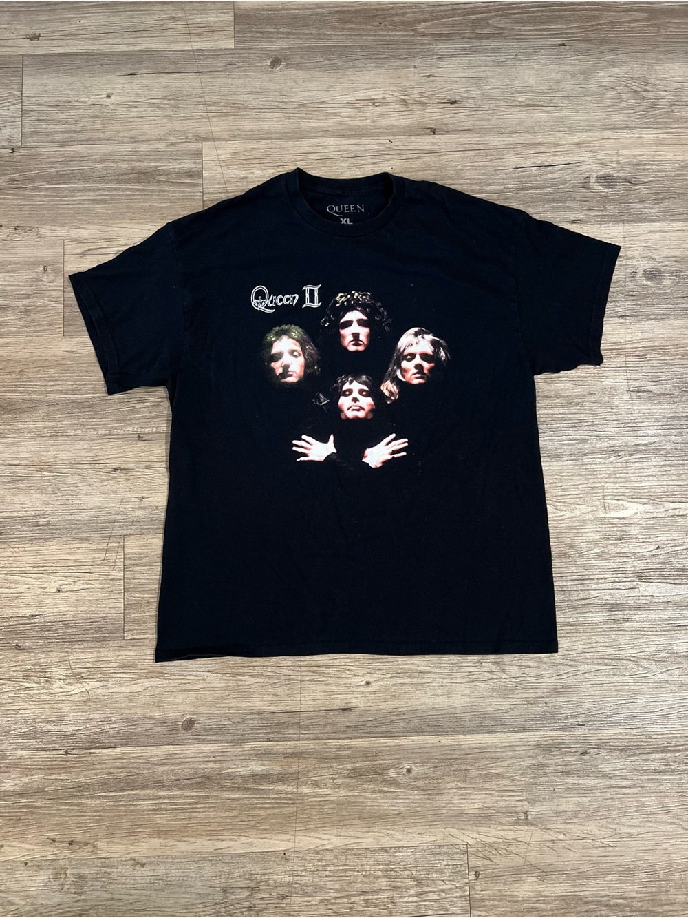 Queen II Bo Rhap Classic T-Shirt Black Doble Side Size XLarge